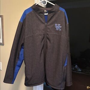 University of Kentucky Men's Black and Blue Lightweight Jacket